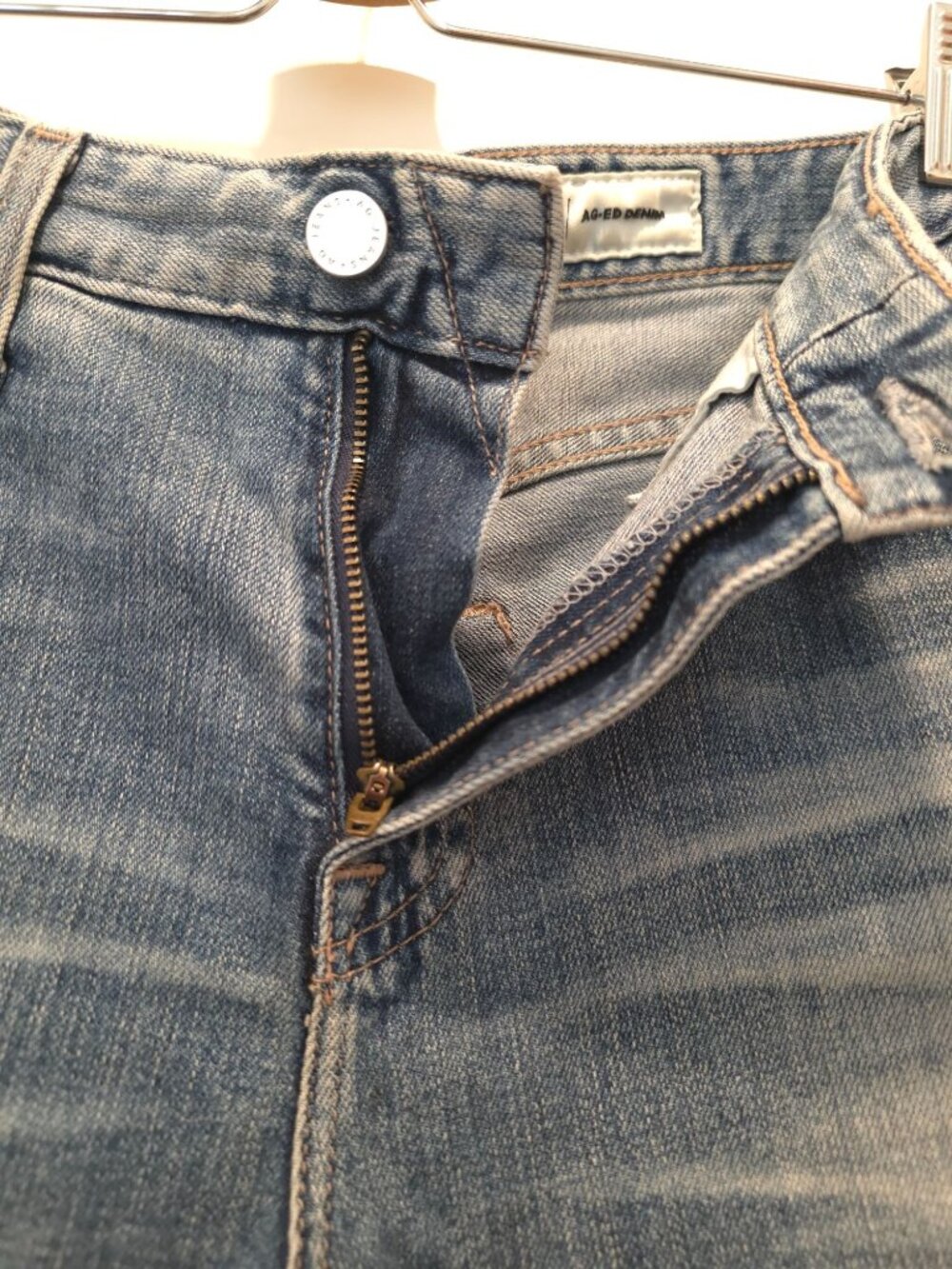 AG Adriano Goldschmied Ex-Boyfriend Slouchy Slim Cropped AG-ED Denim Jeans 27 - Picture 4 of 13